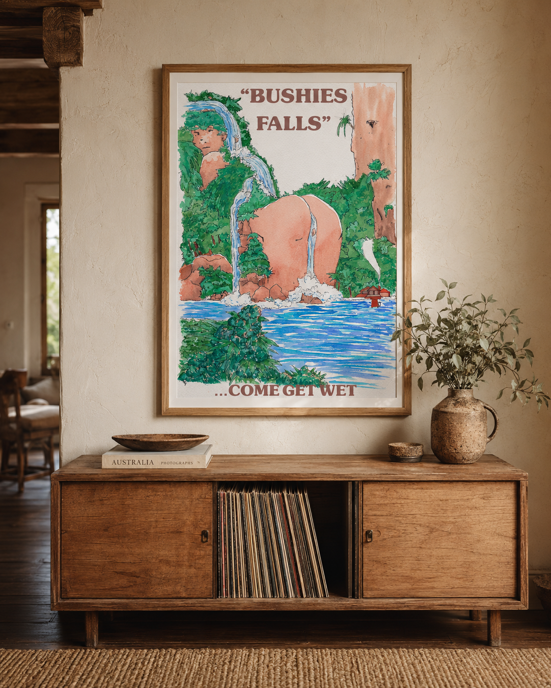 "Bushies Falls" A3 Art Print