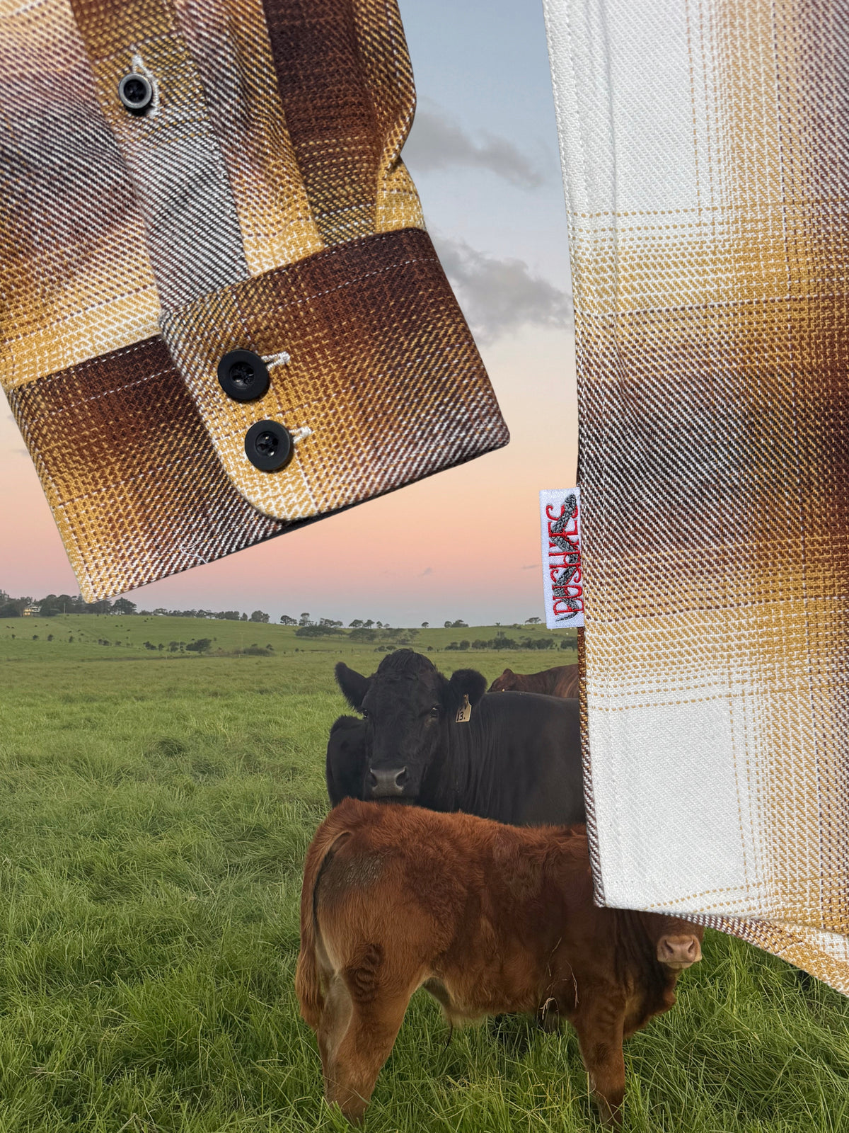 "Jersey Brown" Double Brushed Flannel