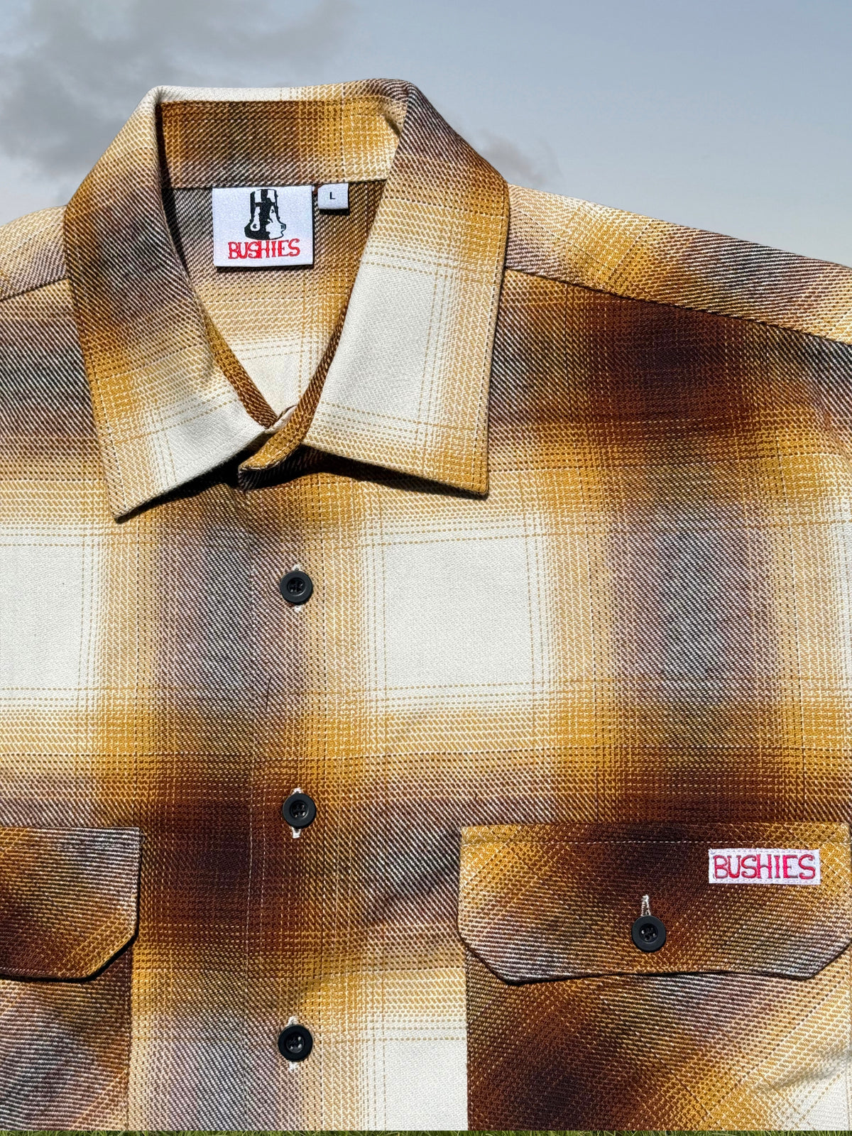 "Jersey Brown" Double Brushed Flannel