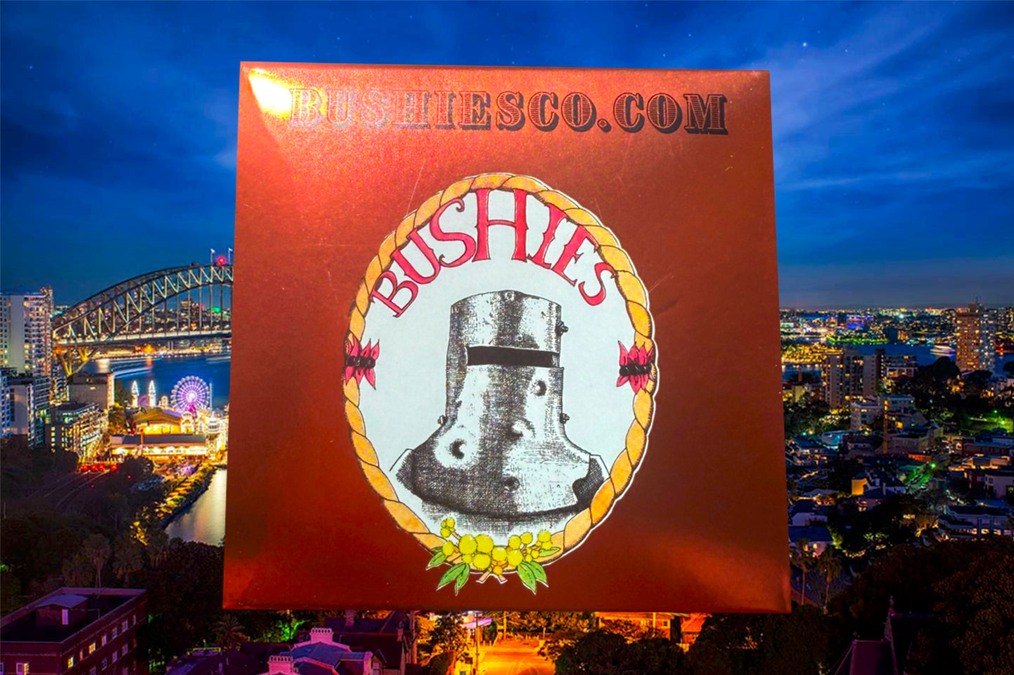98mm Bushies Pre-rolled "Cones" Packet Box - 25 packets