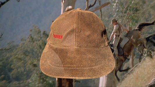 "Bushies" Calfskin Leather Unstructured Hat