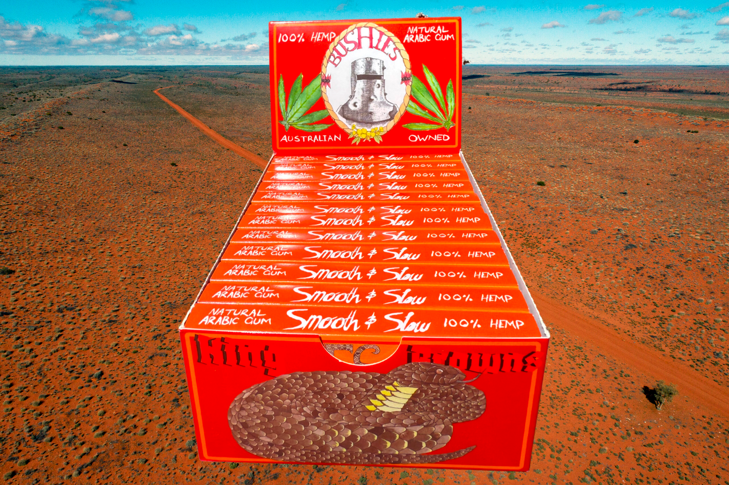 King Size Bushies "King Browns" Box - 24 Packets